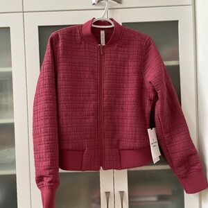 Lululemon Serene Travels Bomber Jacket SZ 6 Chianti NWT REVERSIBLE!❤️